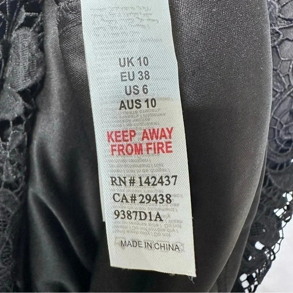 Paper Dolls London Black Off The Shoulder Frill Sleeve Crochet Lace Maxi Dress - Picture 12 of 13